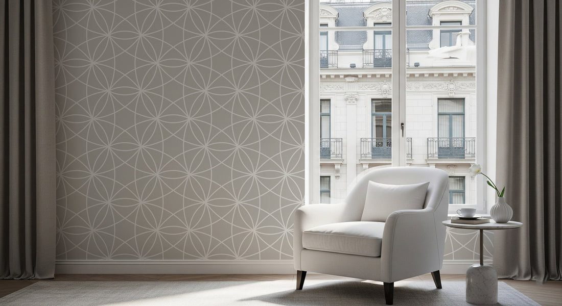 Geometric Wallpaper Adding dimension to your space