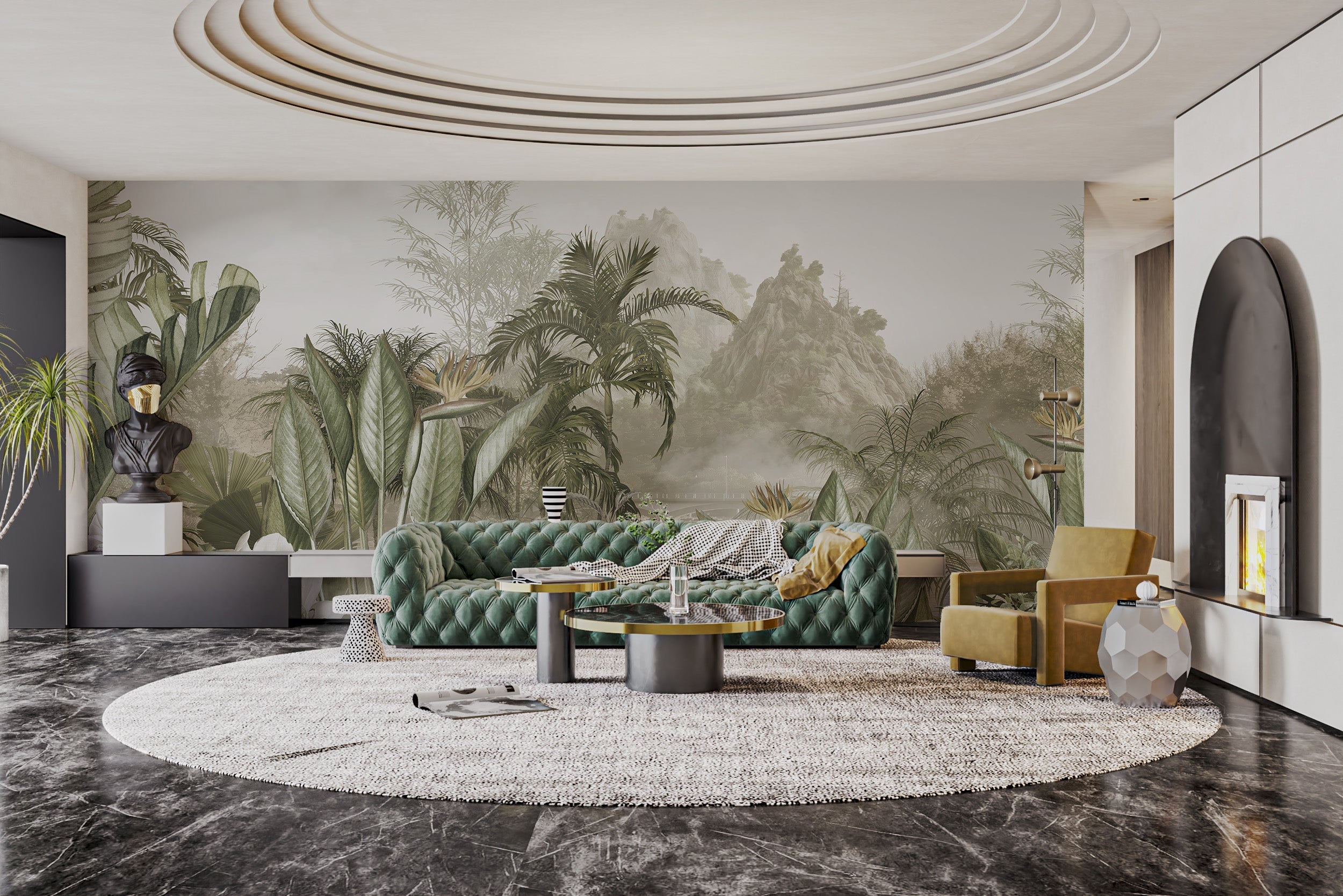 Living Room Wallpaper | Wallpaper for Living Area | Wallanza, image size:2500x1667