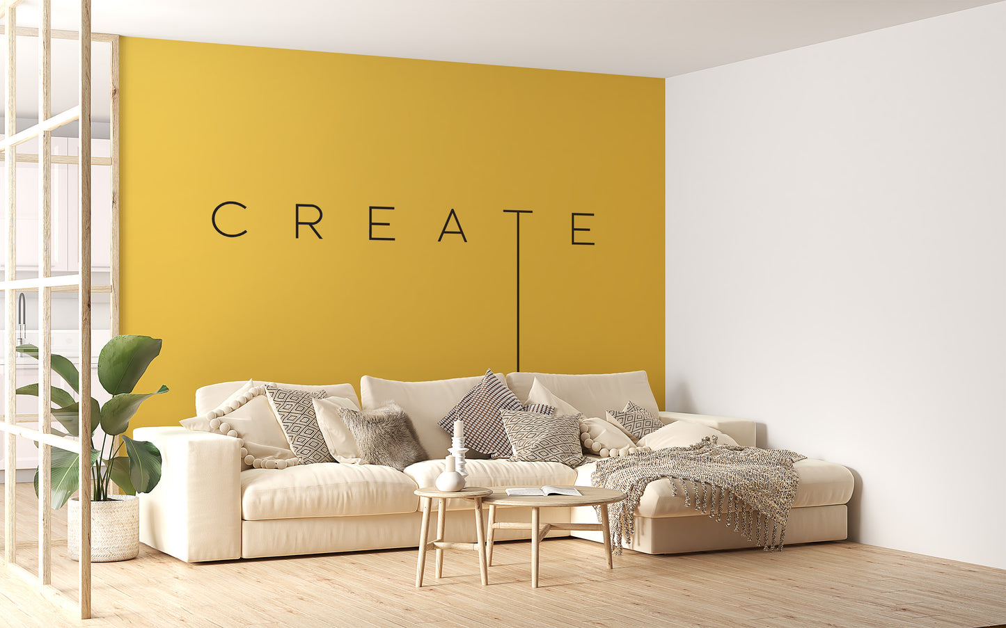 Inspirational minds wallpaper for interiors