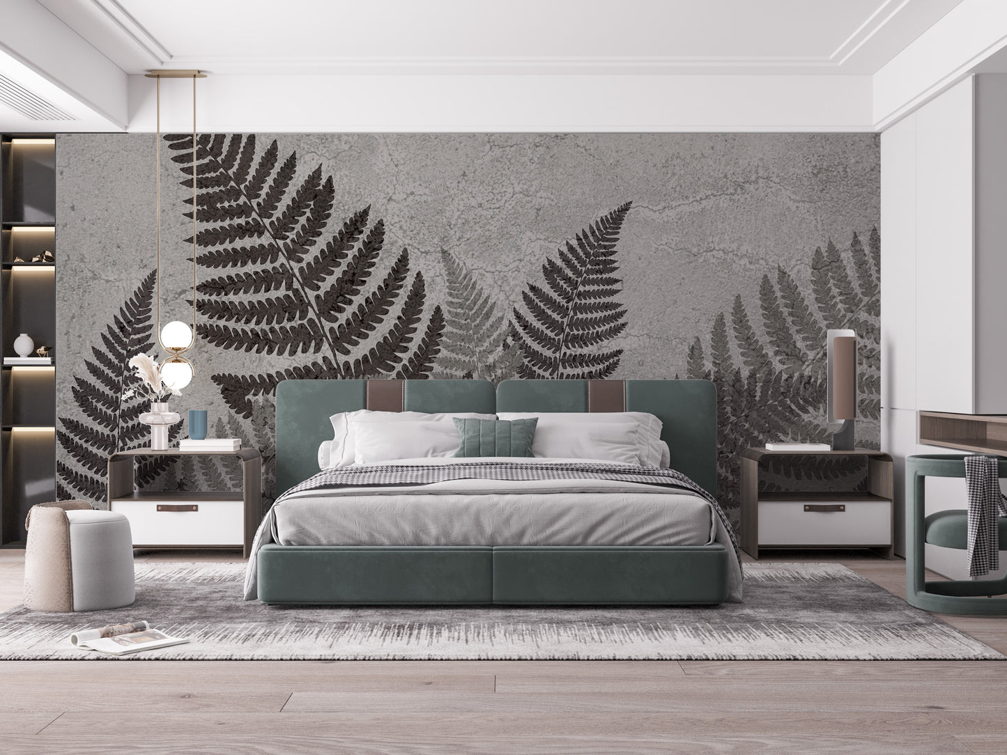 Botanical Shadows Wallpaper Mural