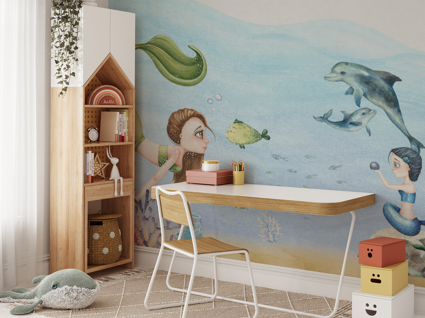 Dreamy mermaid wallpaper for a magical underwater adventure