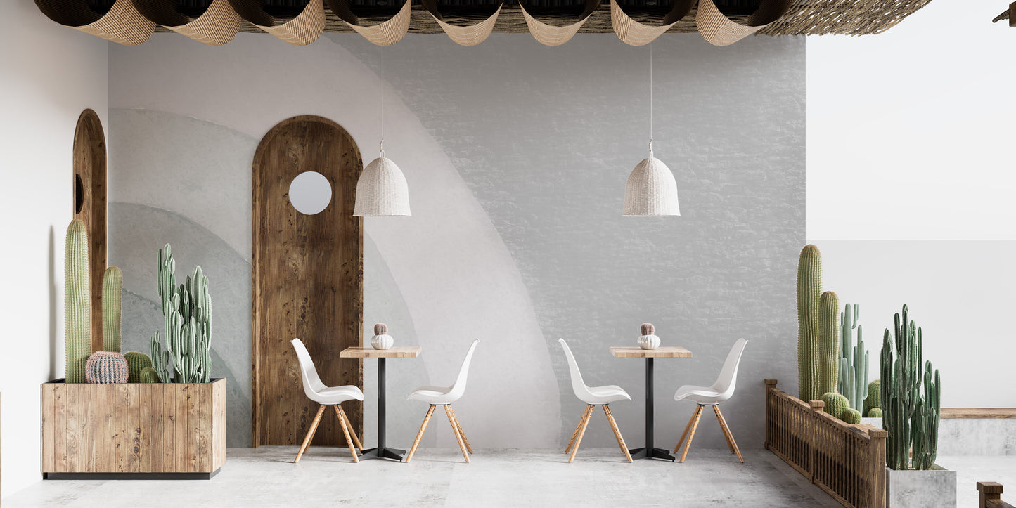 Stylish soothing curved lines wall decor