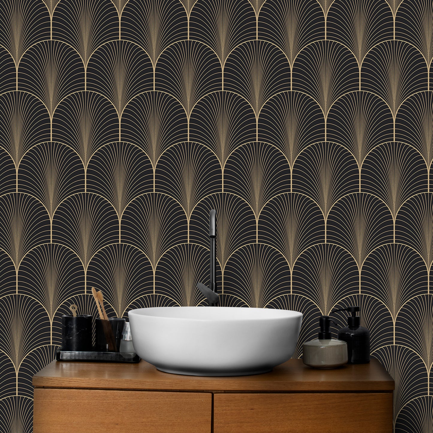 Vintage Antique Palette Art Deco Self Adhesive Wallpaper