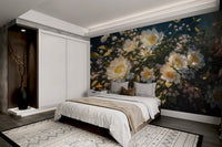 Luxury oil painting floral wall decor