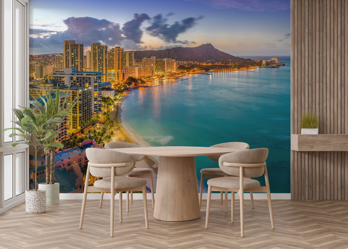 Diamond Head Volcano at Sunset Wall Décor