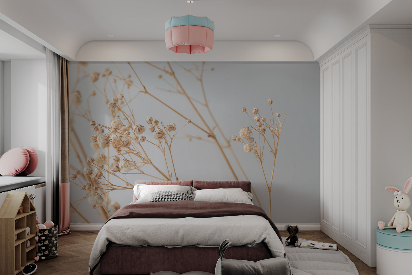Delicate dried flowers for subtle interiors
