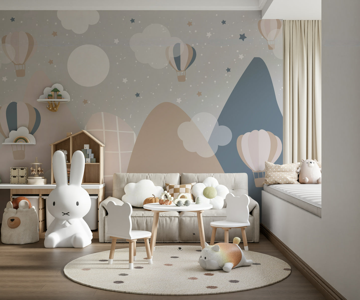 Starry Mountain Wall Mural