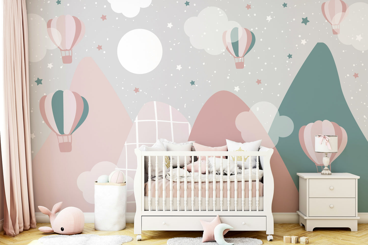 Air Balloon Adventure Wall Mural