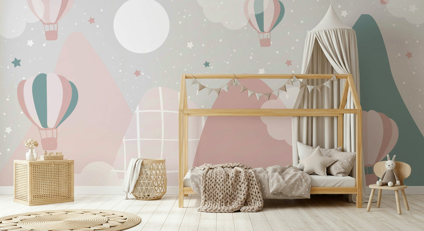 Air Balloon Adventure Wall Mural