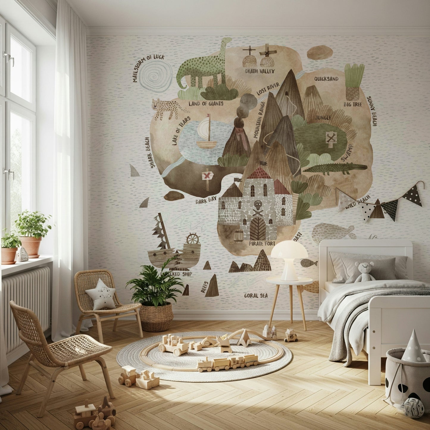 Skull Island Adventure Wall Mural