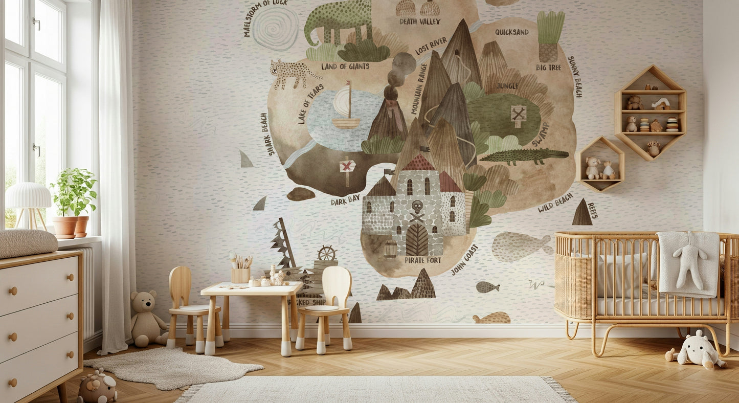 Skull Island Adventure Wall Mural