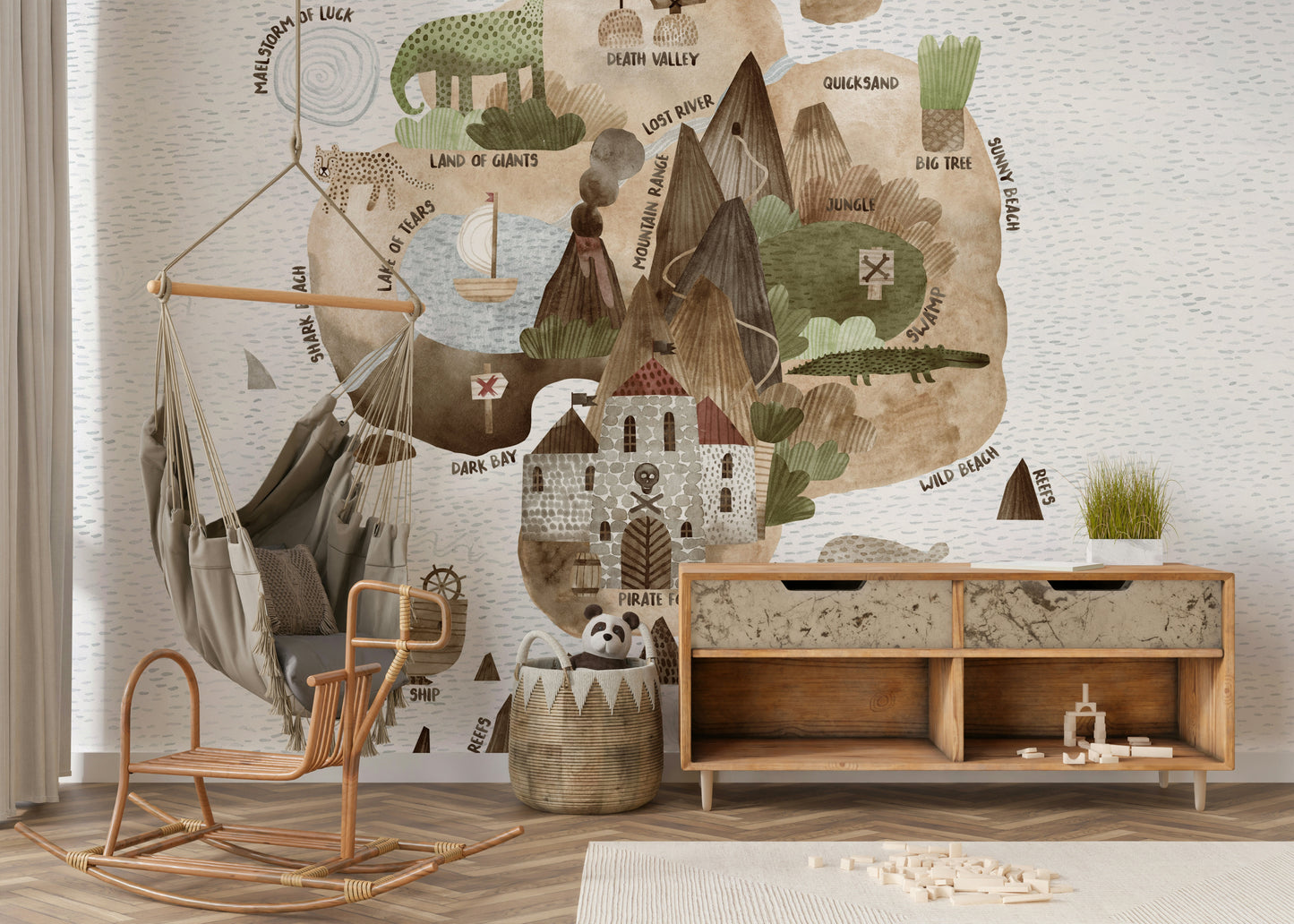 Skull Island Adventure Wall Mural