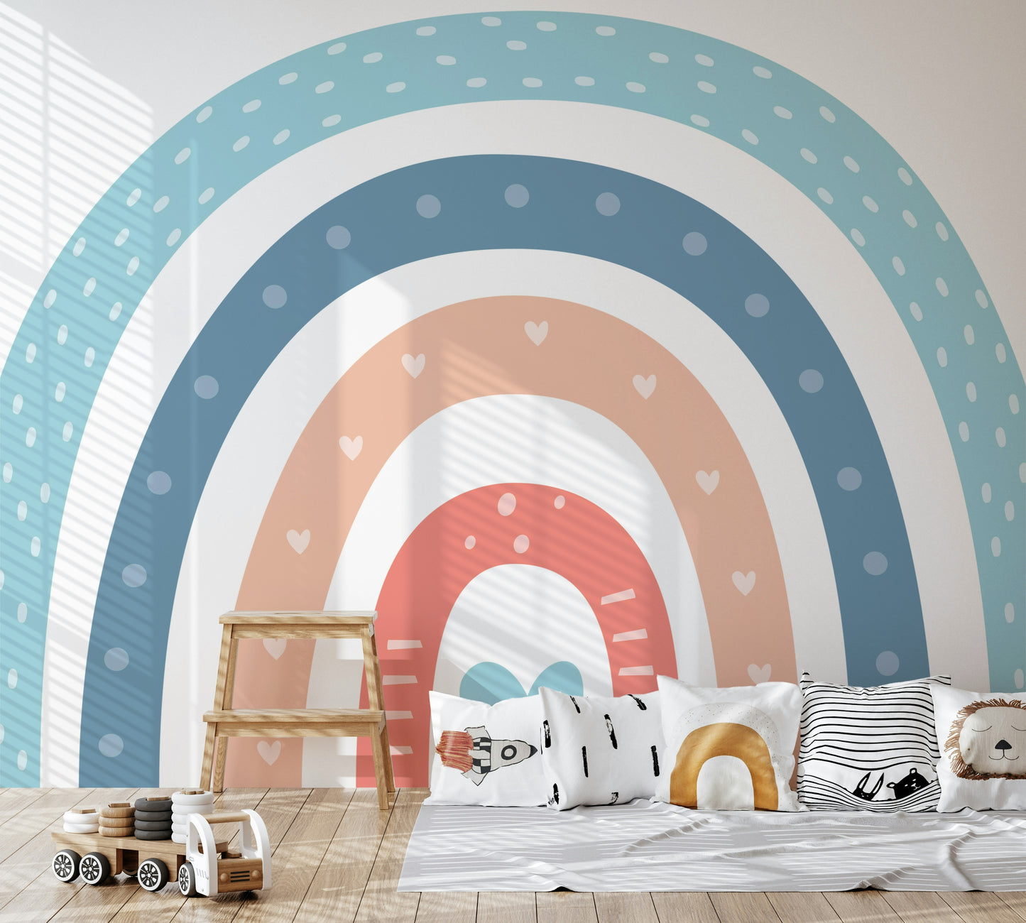 Boho Baby Rainbow Wall Mural