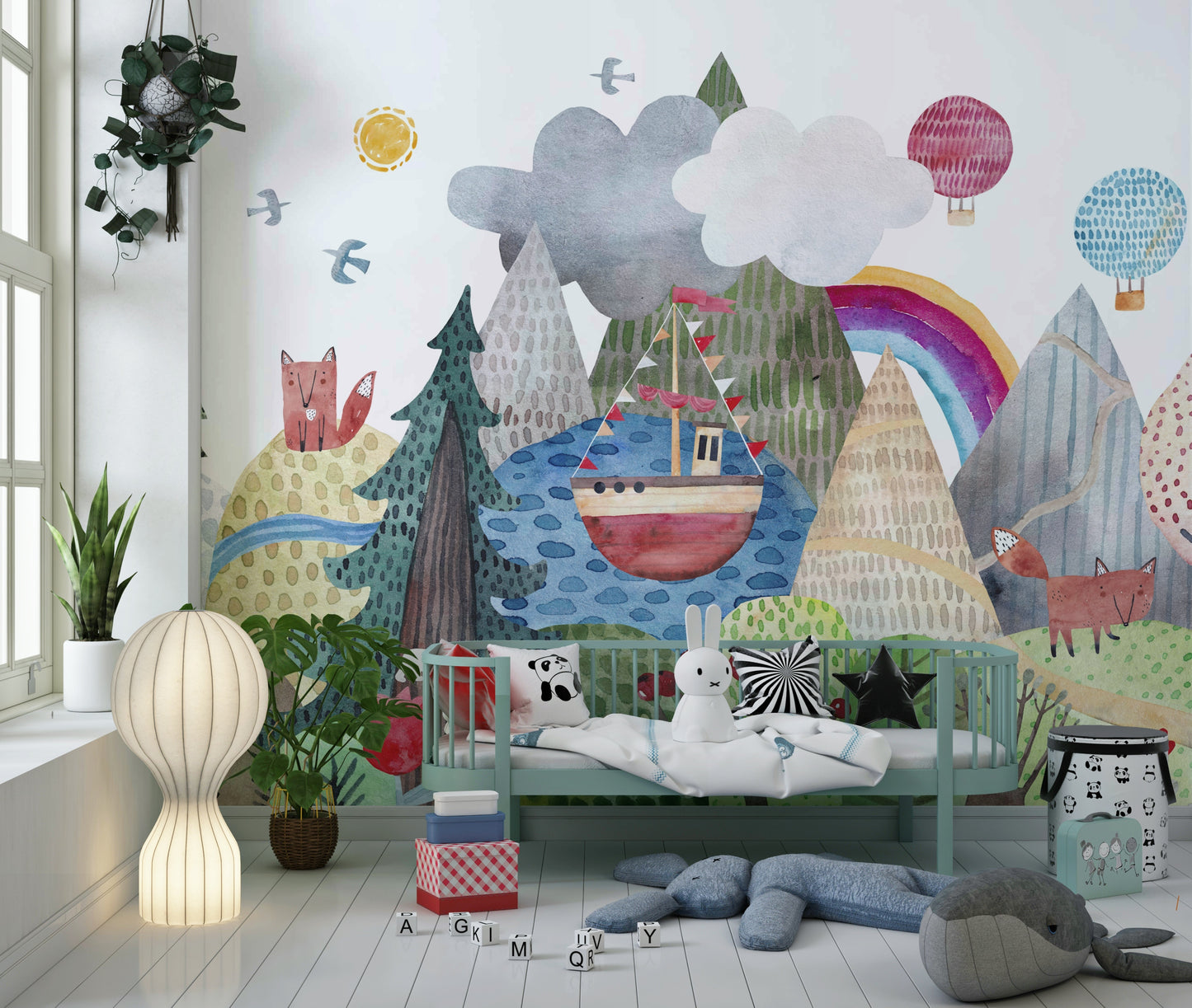 Foxes and Fairytales Wall Mural