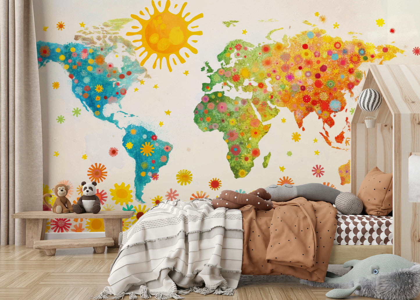 Floral World Radiance Wall Mural