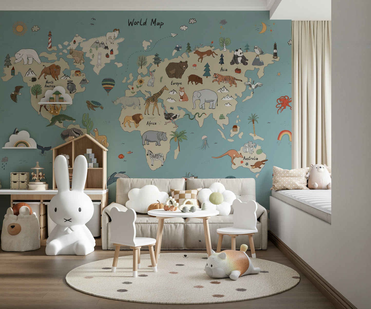 Animal World Explorer Wall Mural