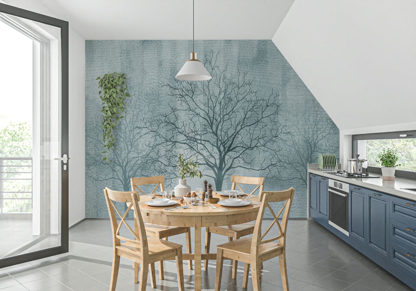 Bare Branches Wall Mural