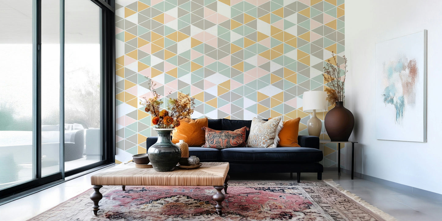 Geometric Harmony Wall Mural