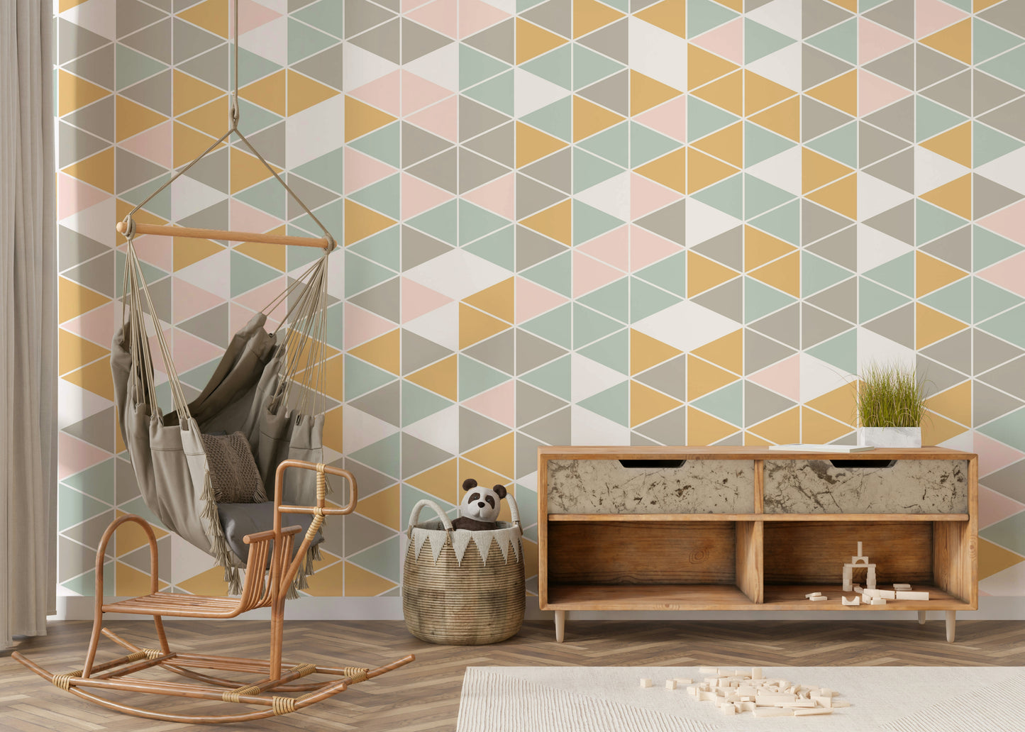 Geometric Harmony Wall Mural