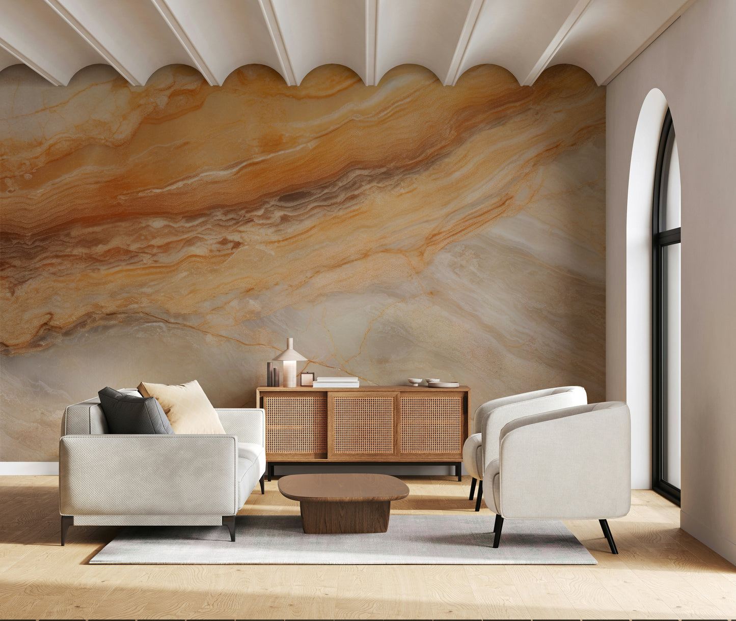 Granite with Textured Wall Mural