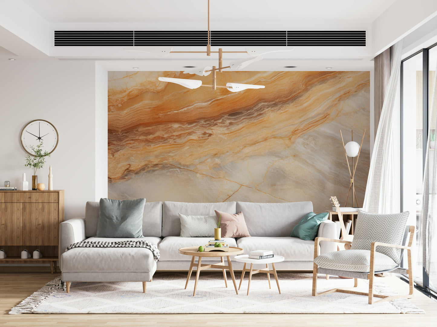 Granite with Textured Wall Mural