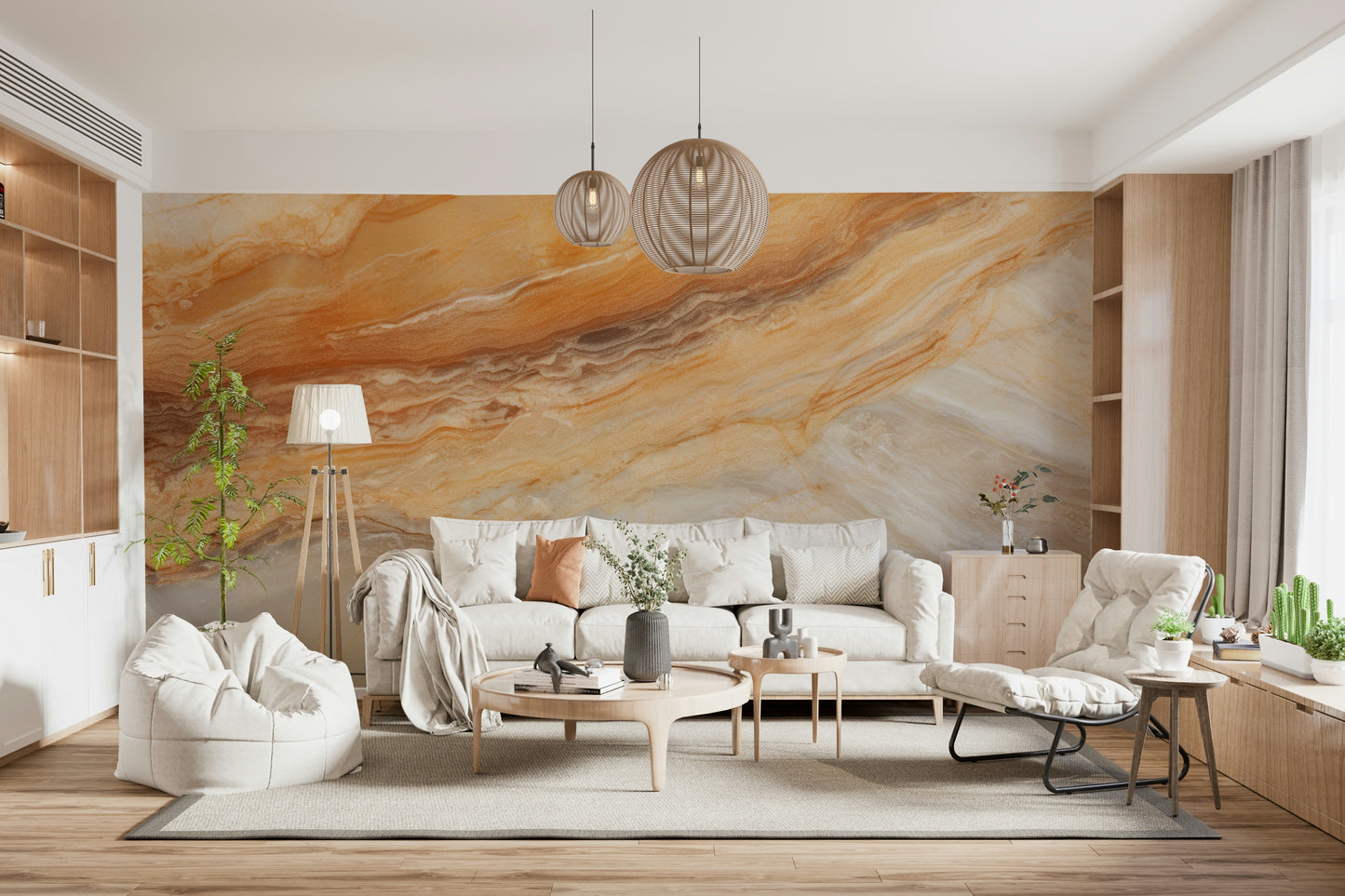Granite with Textured Wall Mural