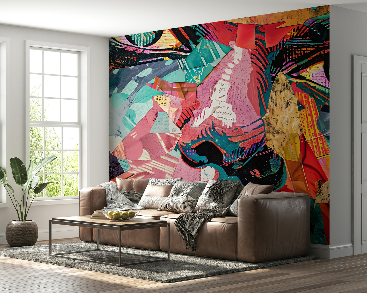 Fragmented Gaze Wall Mural