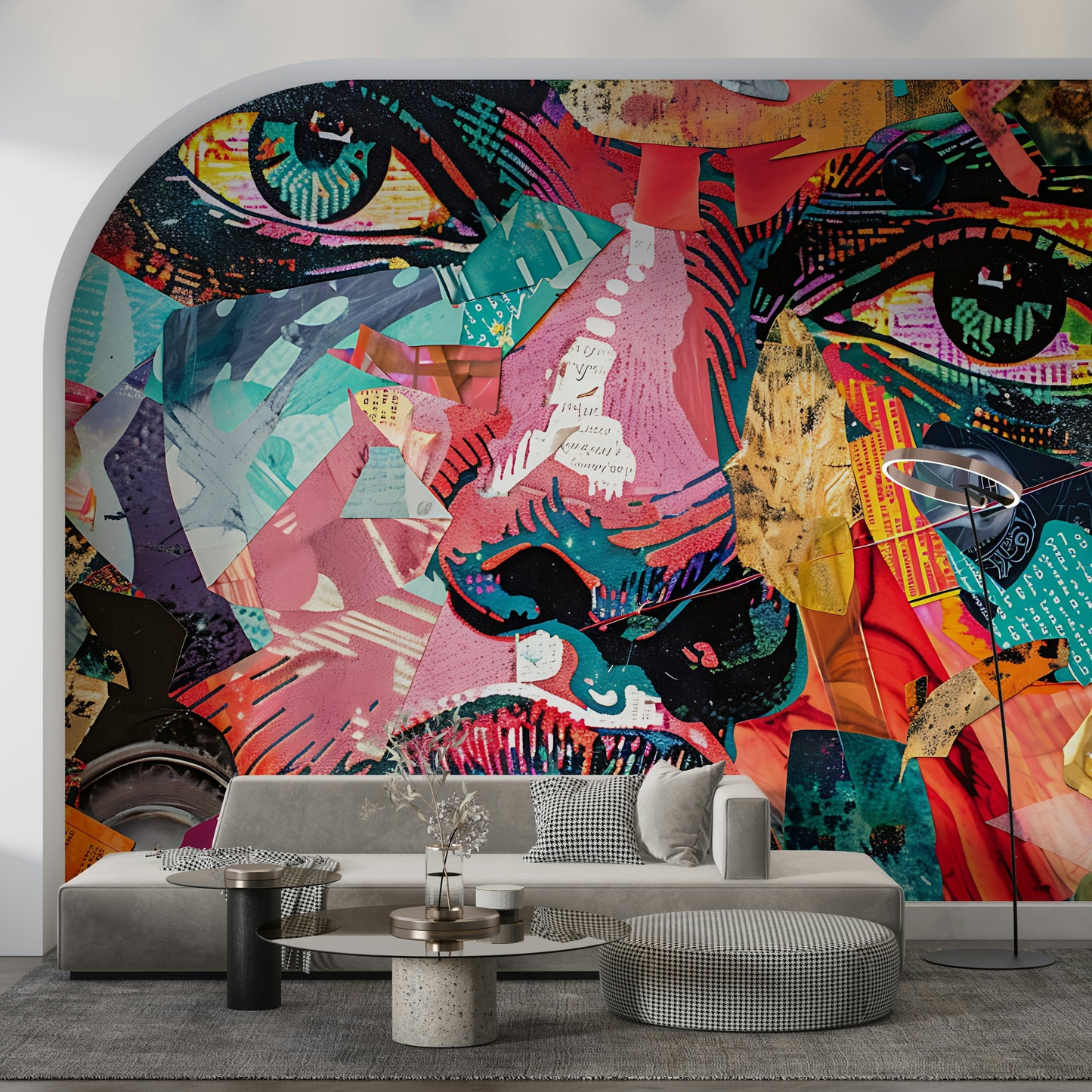 Fragmented Gaze Wall Mural