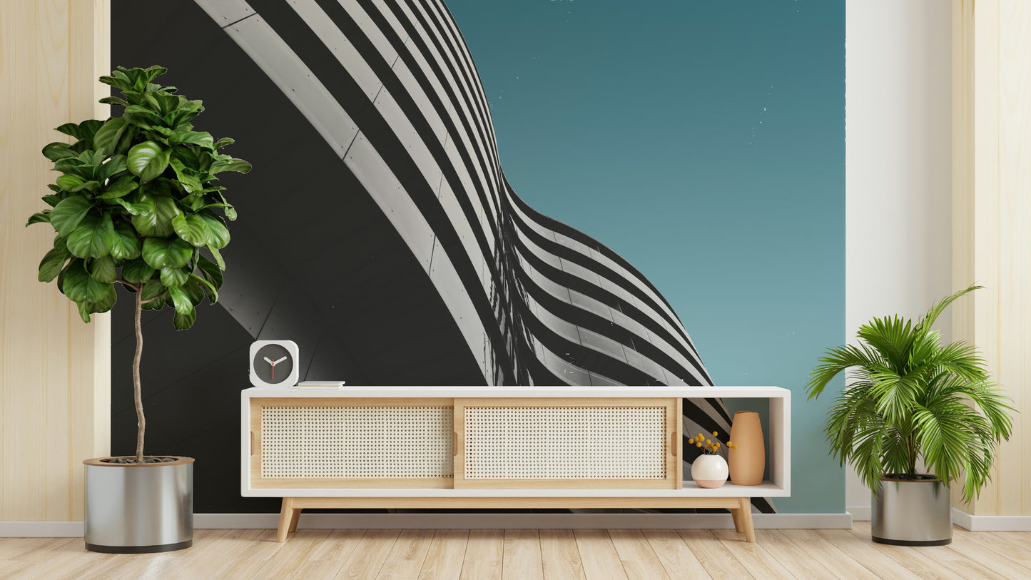 Aqua Zenith Urban Architecture Wall Mural