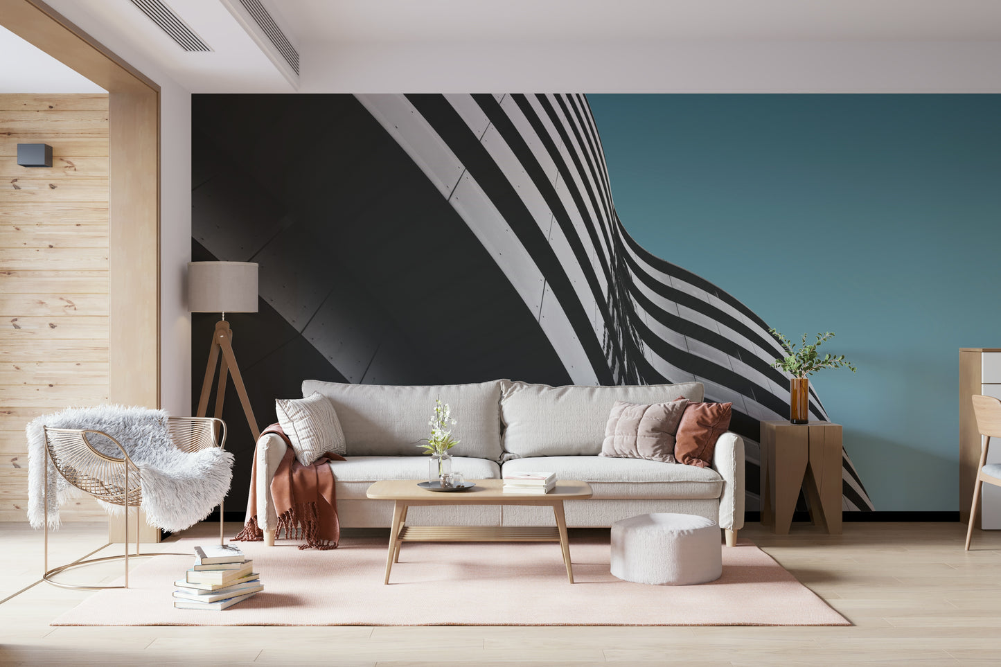 Aqua Zenith Urban Architecture Wall Mural