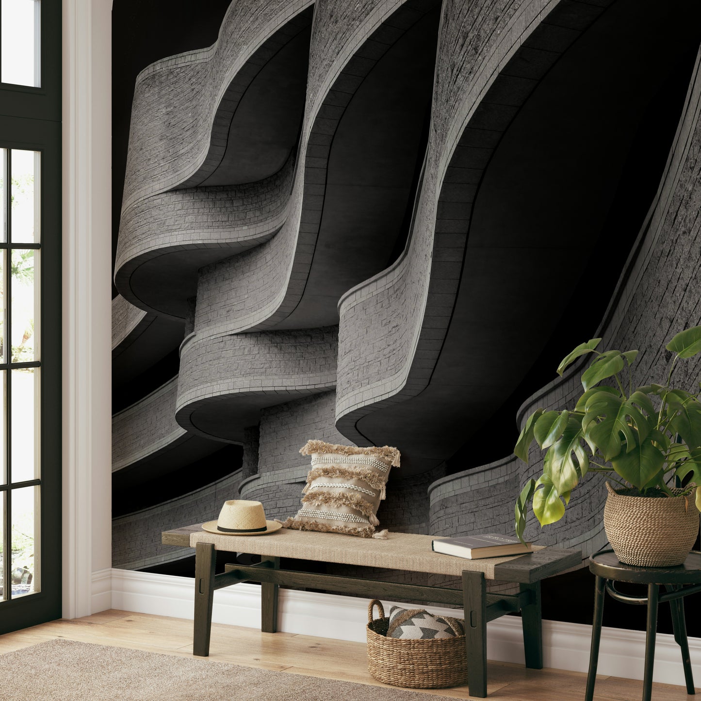 Architectural Curves Wall Mural