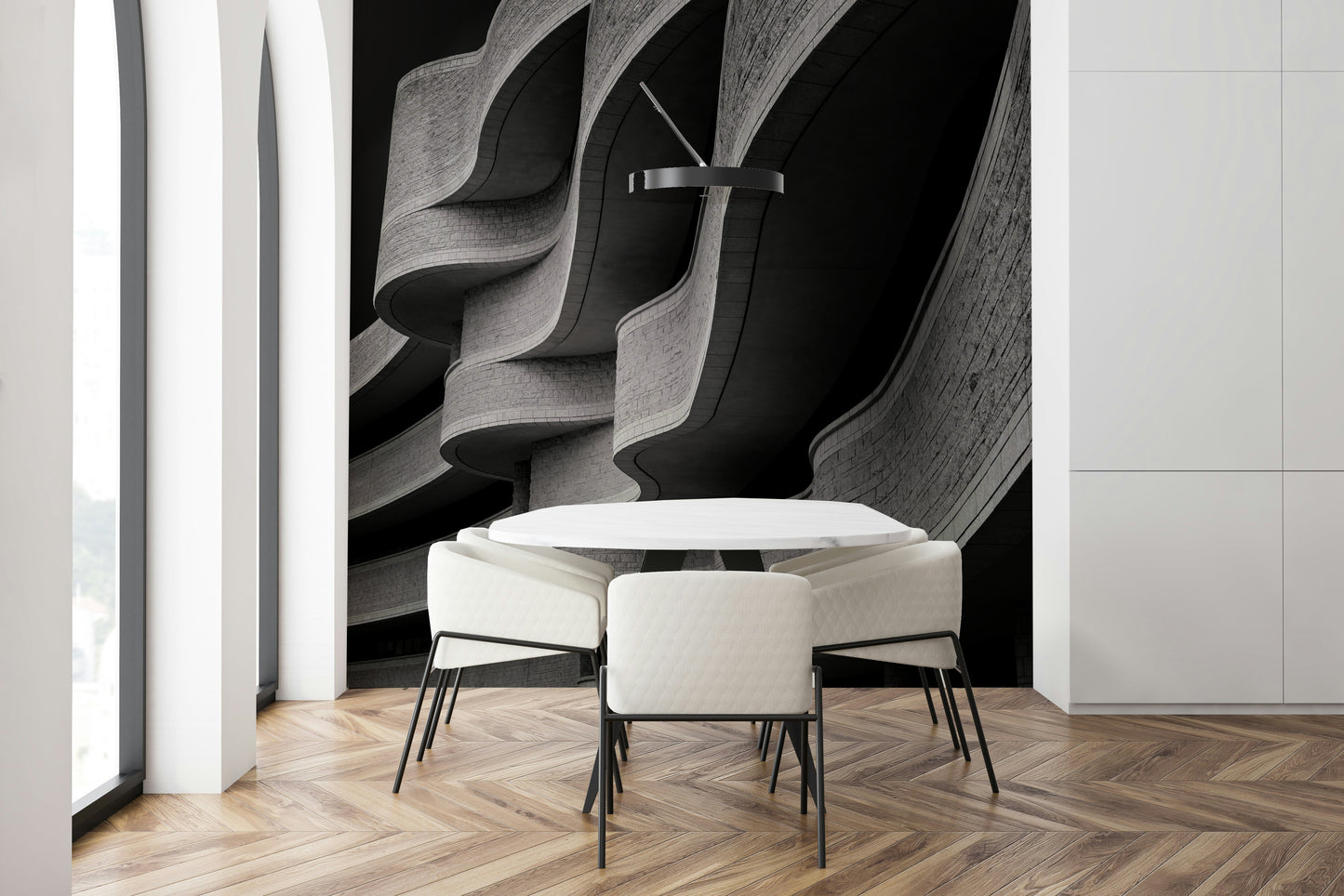 Architectural Curves Wall Mural