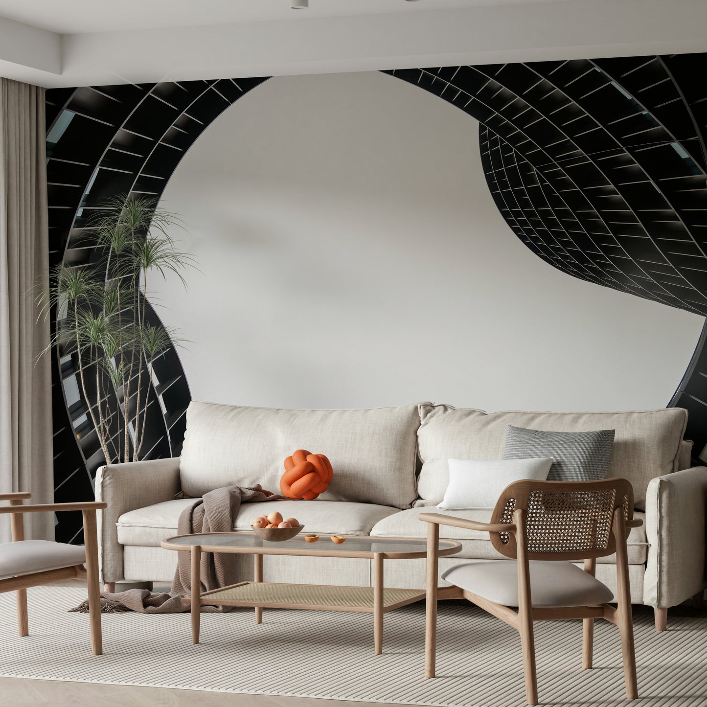 Architectural Geometry Wall Mural