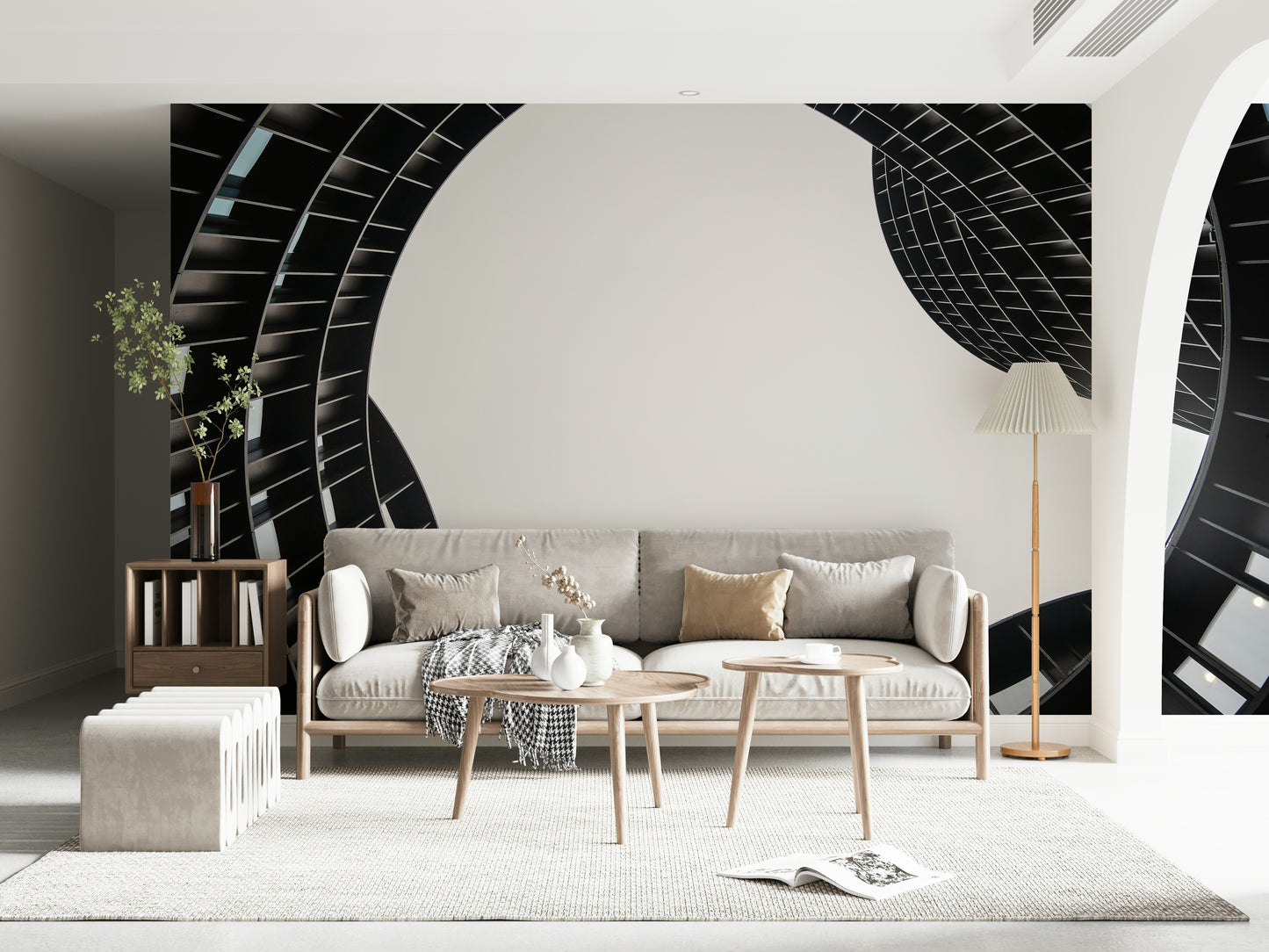 Architectural Geometry Wall Mural