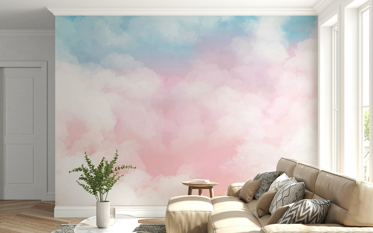 The design has a very calming and serene effect on the space.
