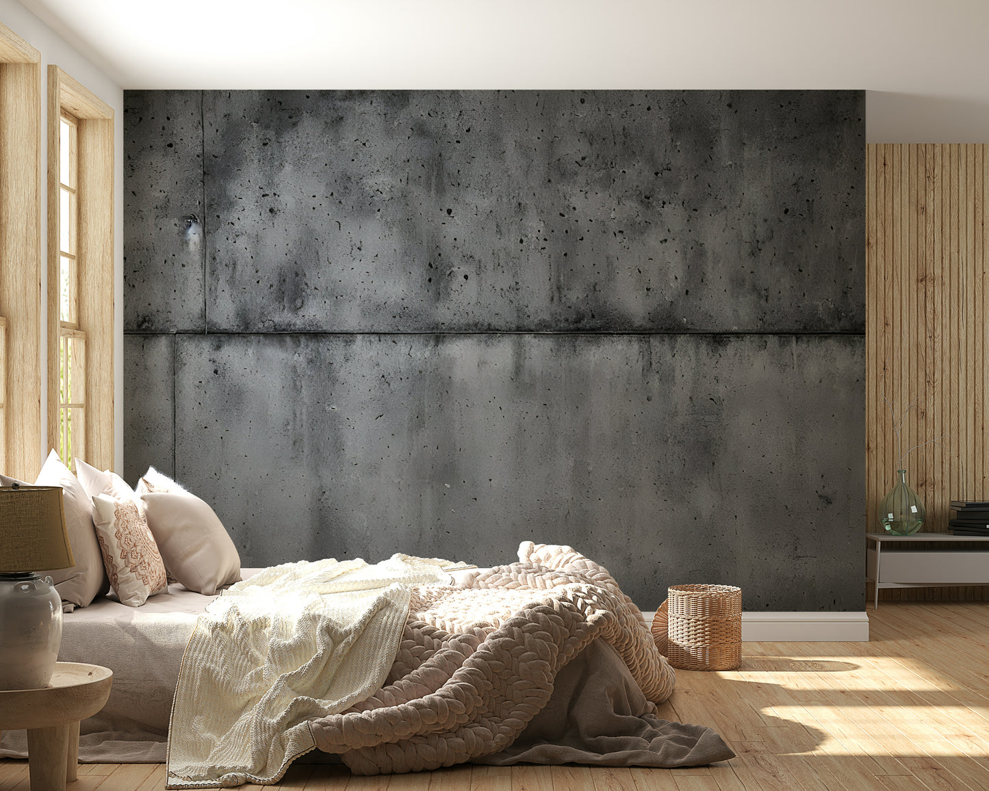 The design has a very calm and grounded effect on the space.