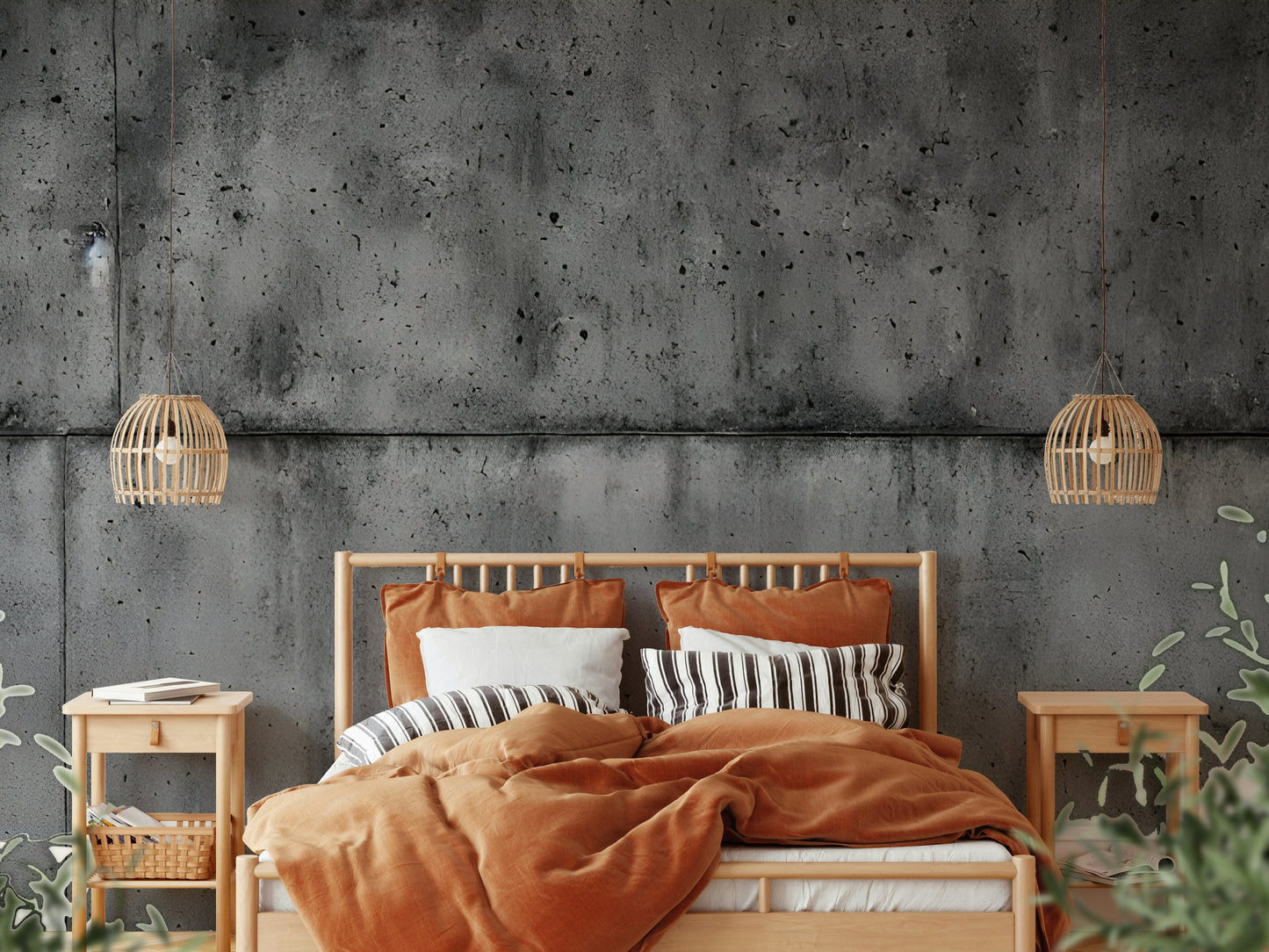 The colors are muted and neutral, including shades of gray, light beige, and off-white.