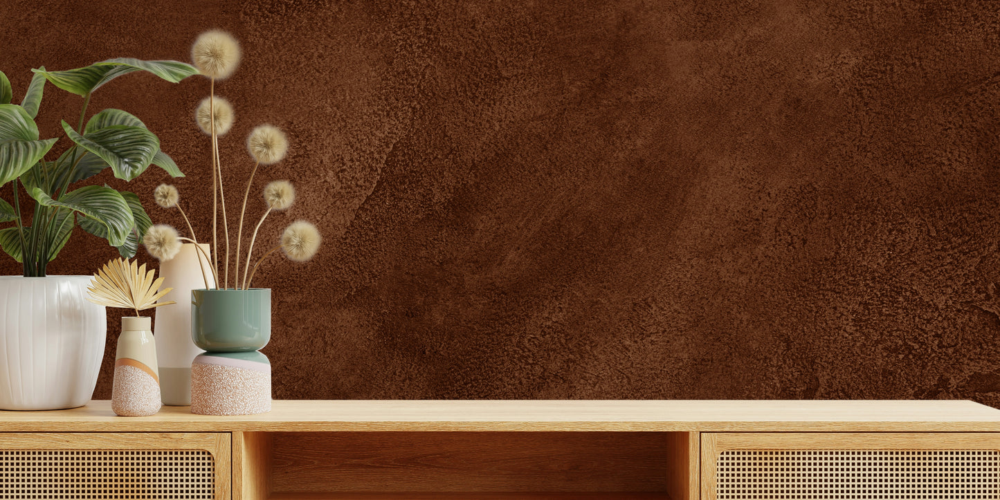The mural is installed in a calm living room behind a light-colored sofa.