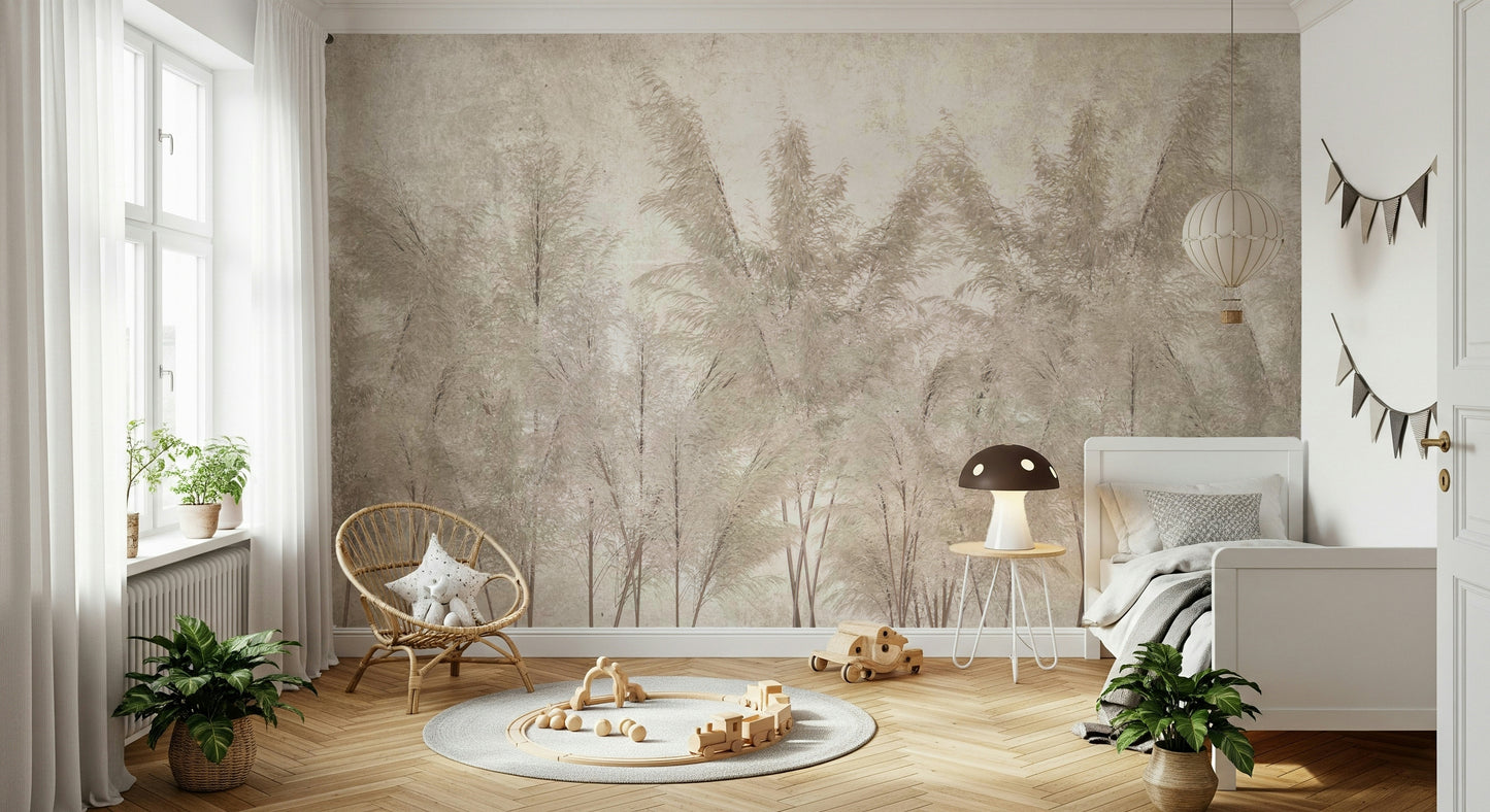 The design has a calming, harmonious effect on the space.