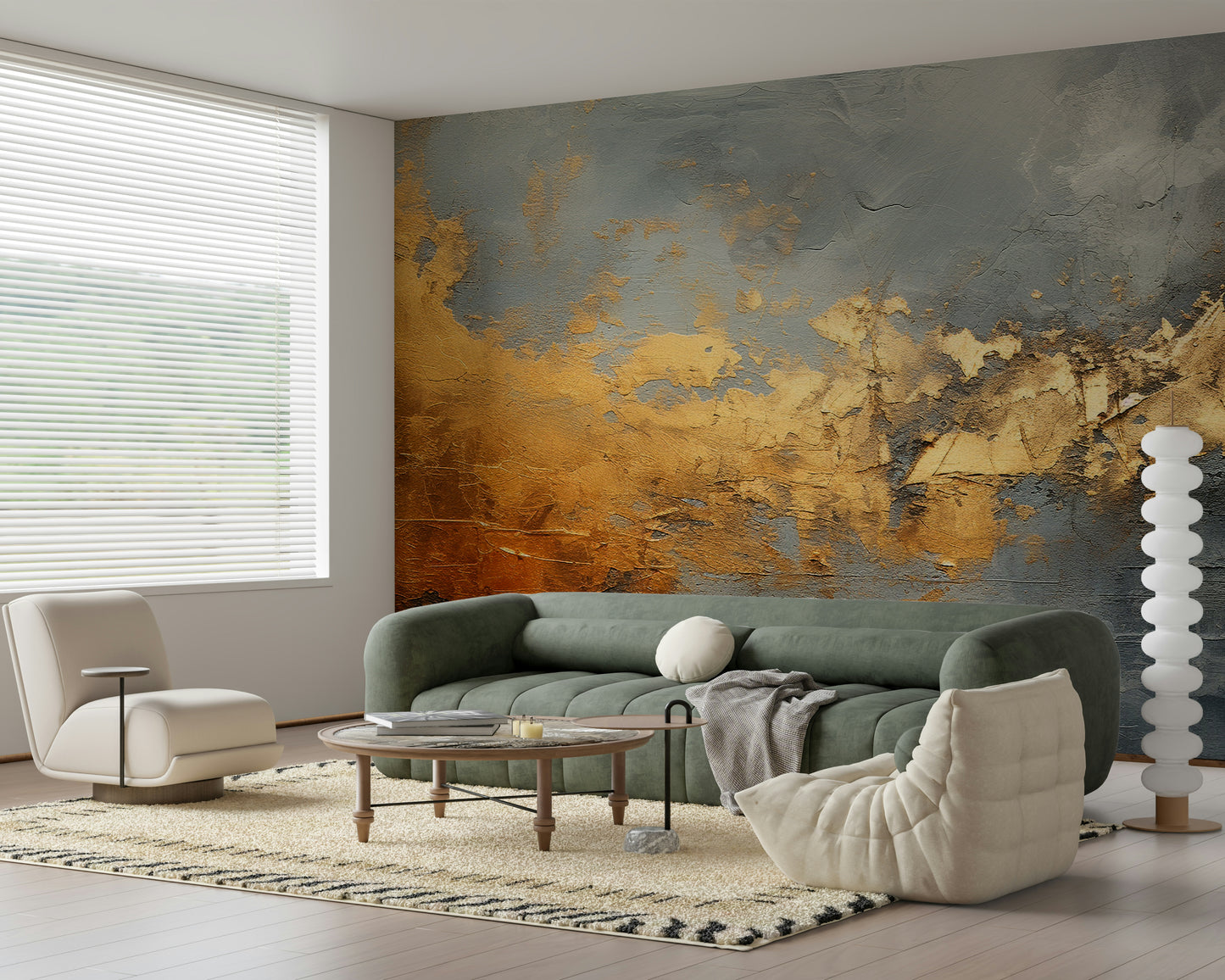 The design gives a feeling of quiet, natural beauty.