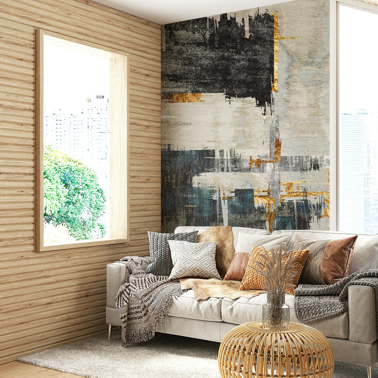 The image shows a repeating pattern of soft, organic shapes.
