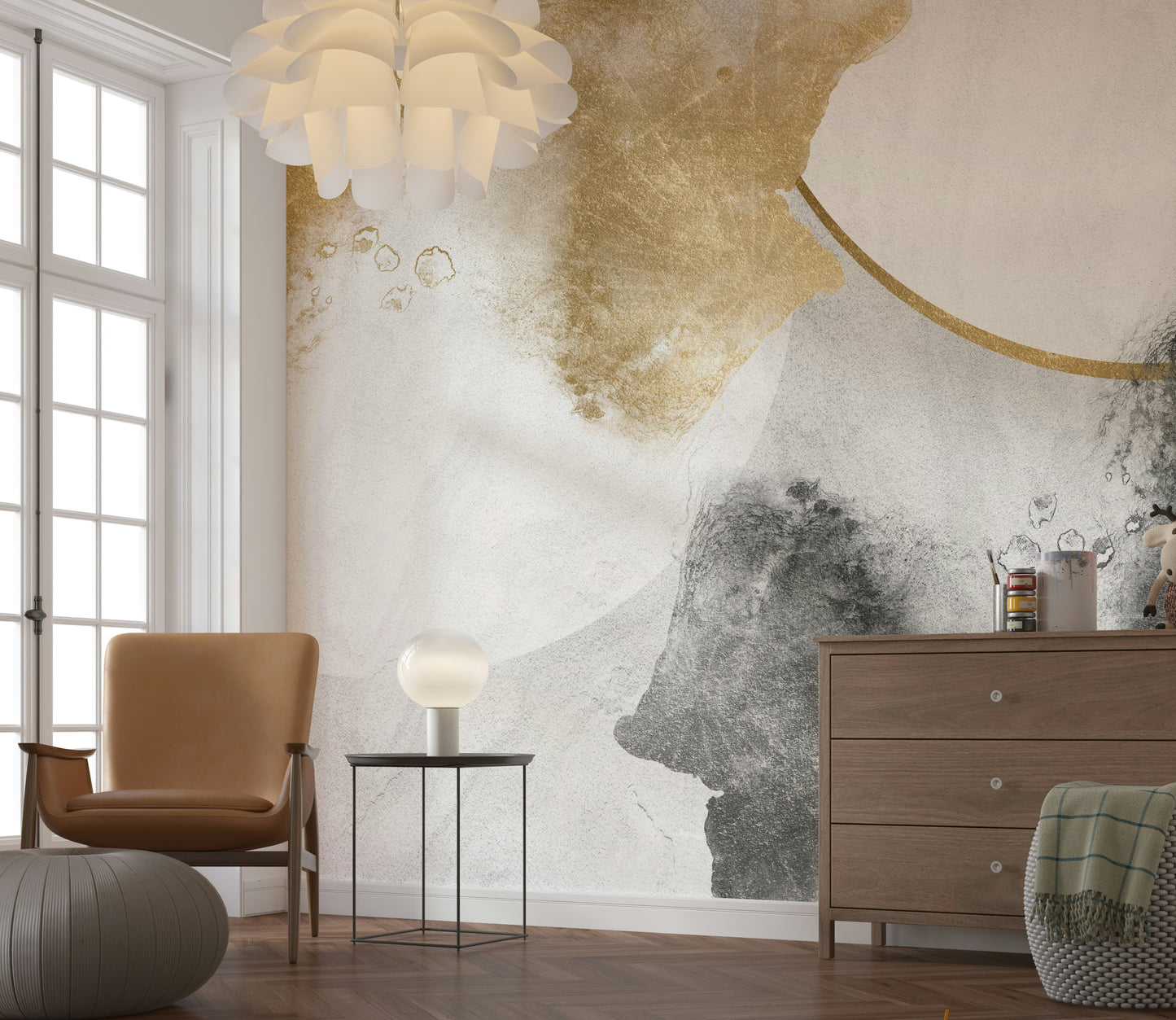 The style is artistic and modern.