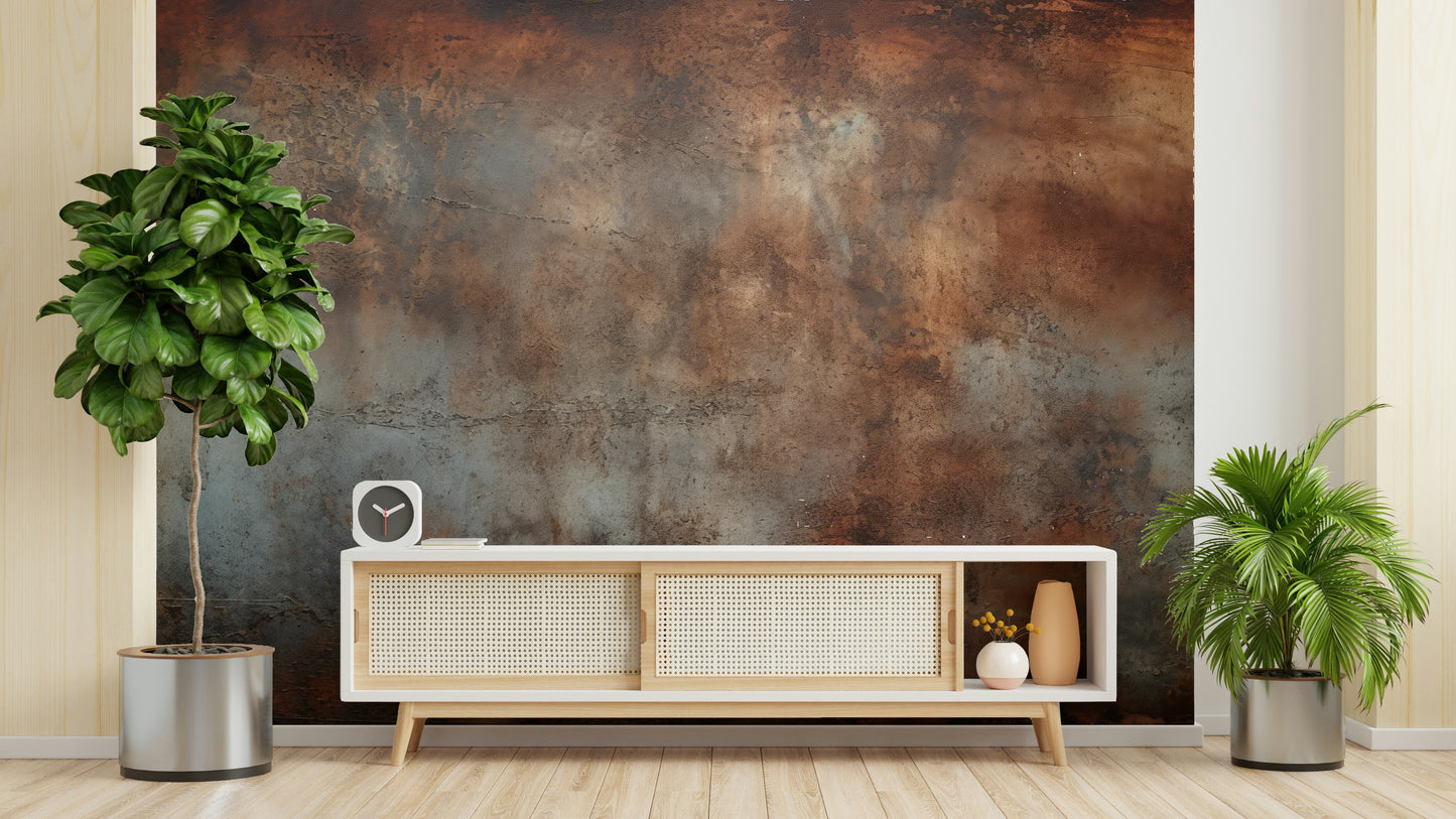 The composition is an abstract, linear pattern.