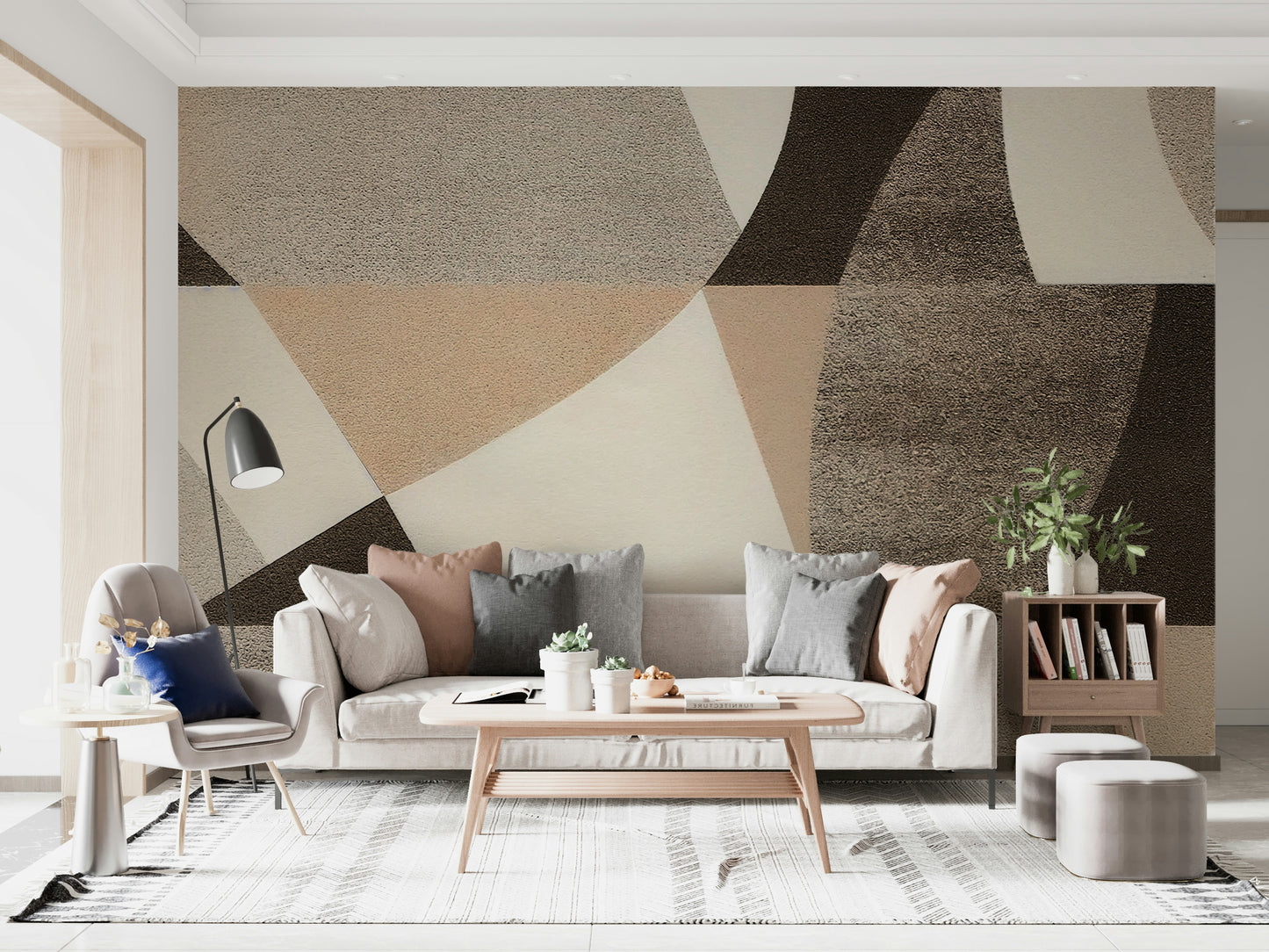 The design gives a feeling of quiet, natural beauty.