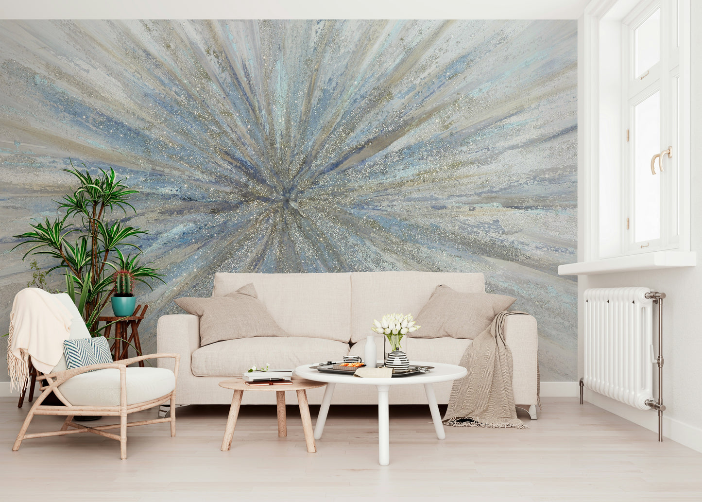 The design gives a feeling of quiet, natural beauty.