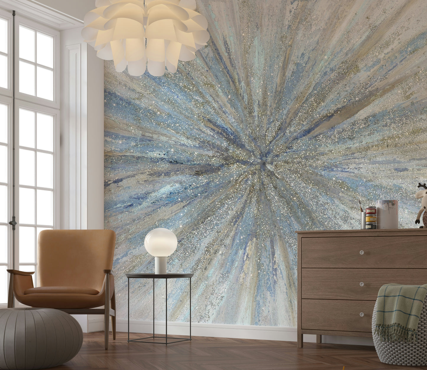 The style is artistic and modern.