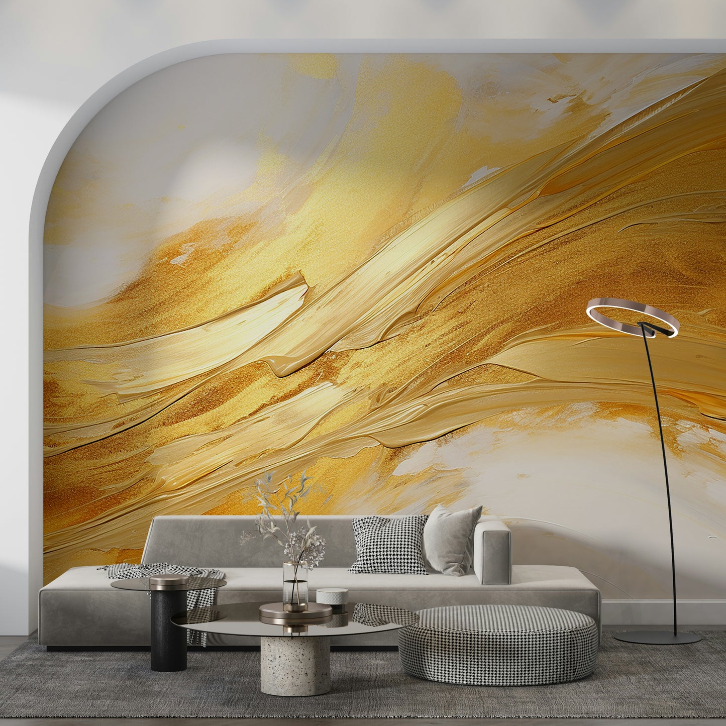 The design gives a feeling of quiet, natural beauty.