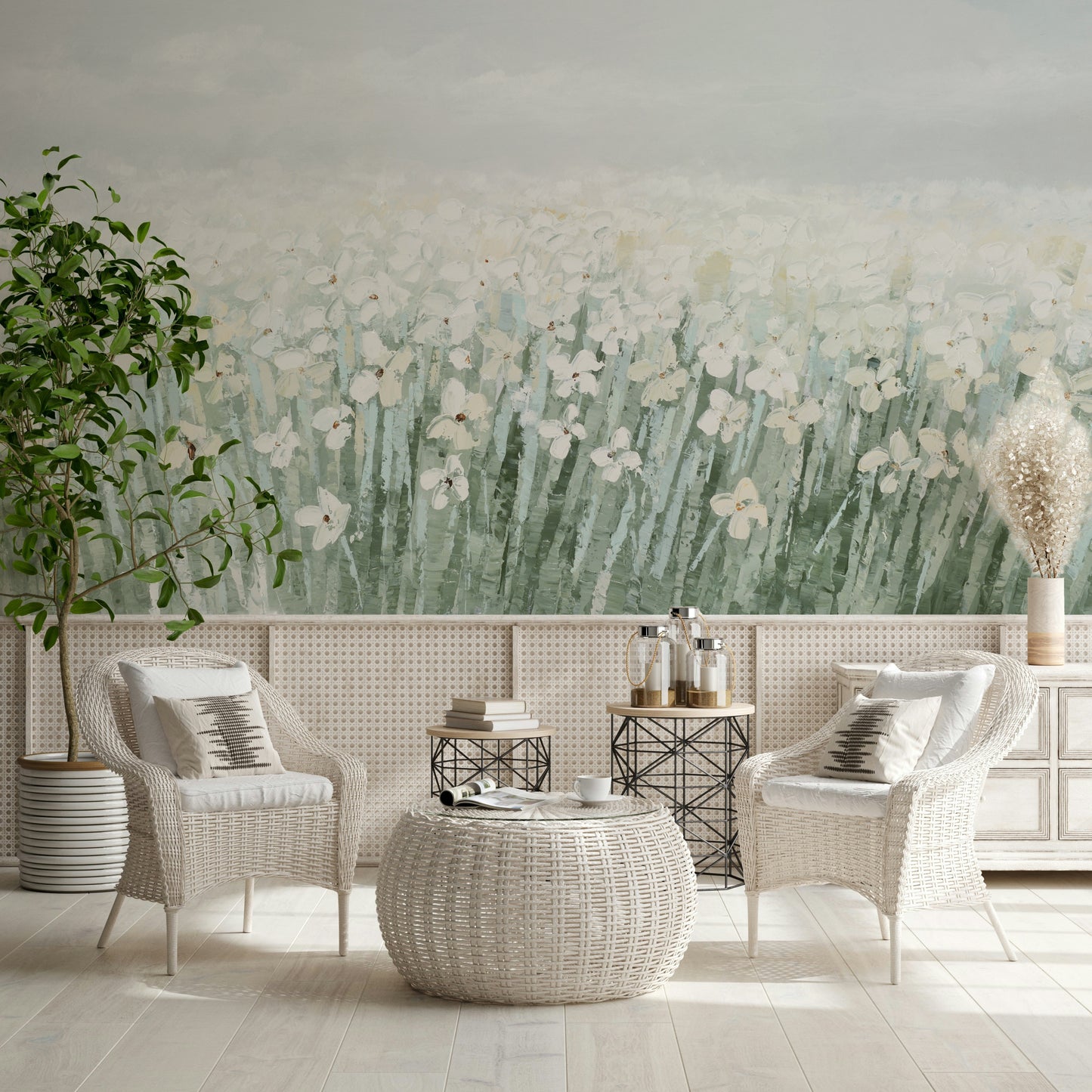 The mood is peaceful and serene.