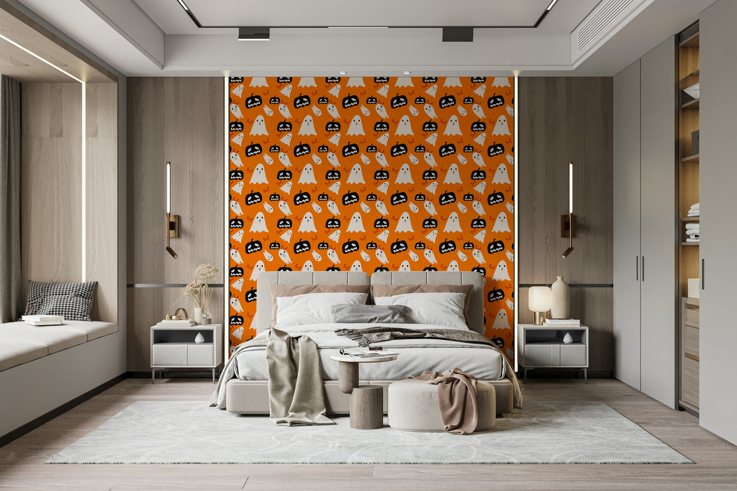 Joyful Halloween wallpaper design