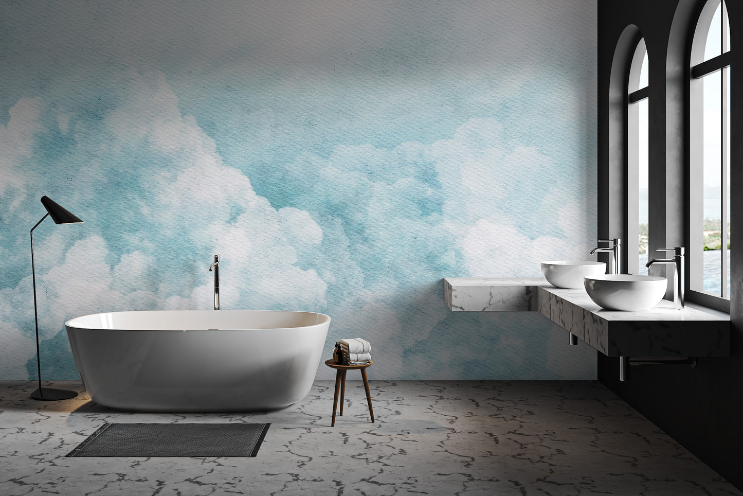 Serene cloud wallpaper for bedrooms and nurseries